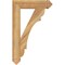 Ekena Millwork Olympic Arts & Crafts Rough Sawn Bracket, Western Red Cedar, 4"W x 20"D x 32"H BKT04X20X32OLY03RWR - alternate 2